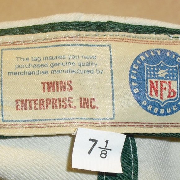 New York Jets Vintage 90s Twins Enterprise Fitted Hat sz. 7 1/8 New NFL - Picture 3 of 4